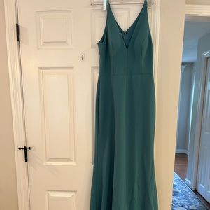 BHLDN bridesmaid dress , Color: Green/ Blue/ Teal. Size 8.